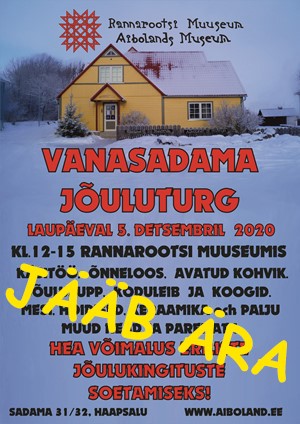 Rannarootsi muuseumi jõuluturg JÄÄB ÄRA!